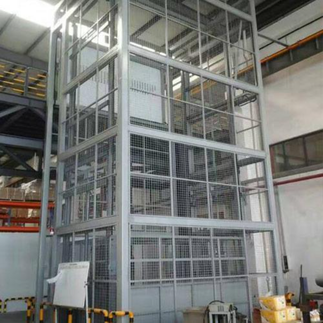 河池导轨式升降平台货梯